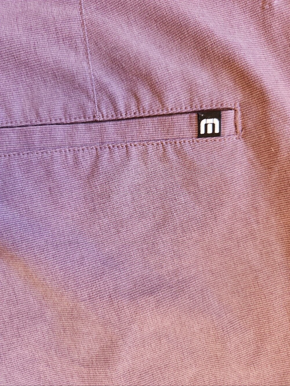 Travis Mathew Purple Lavender Flat Front Performance Golf Shorts Men's Size 36 - Picture 5 of 6